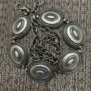 Silver-tone Metal Belt